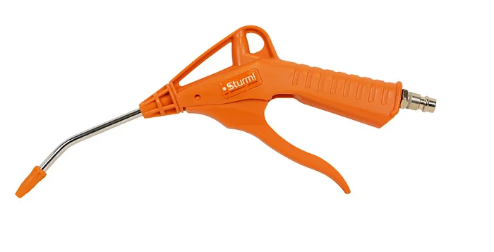 Sturm Пистолет продувочный, изогнутое сопло 100 мм, 2-6 бар, d=3, 8мм AU-1720-07