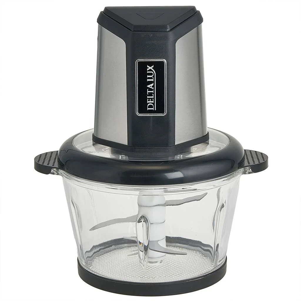 DELTA Измельчитель электрический 800 Вт, 2 л LUX DE-7405 черный